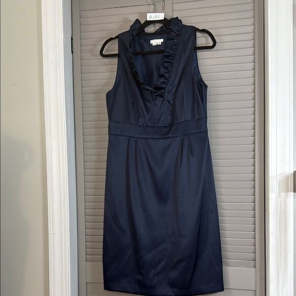 Elegant Navy Sleeveless Dress - Picture 1 of 10